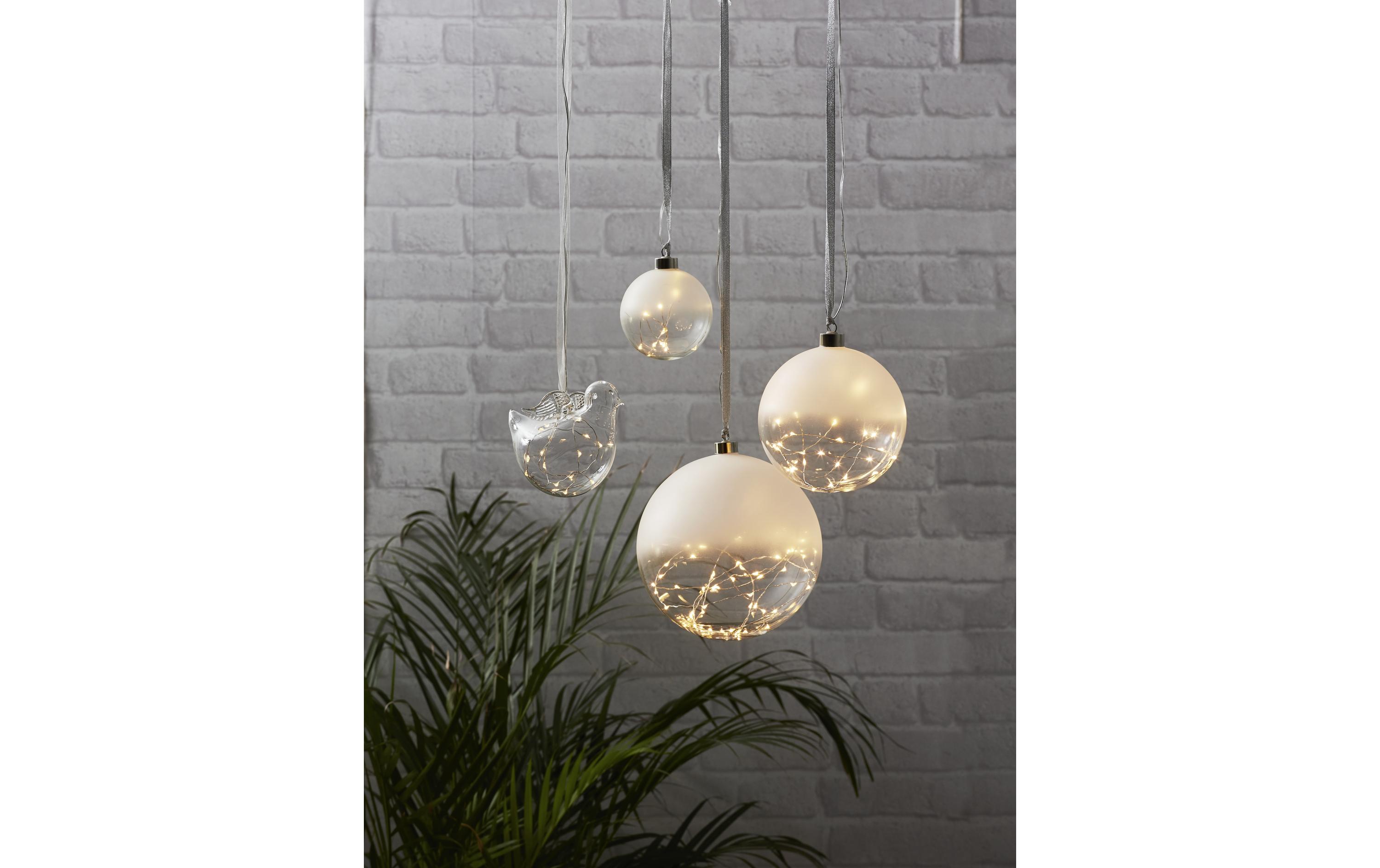 Weihnachtskugel Glow, 50 LED, 20 cm, indoorWeihnachtskugel mit Beleuchtung