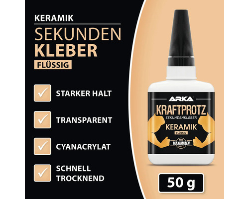 ARKA Kraftprotz Super Glue Ceramic Liquid 50 g