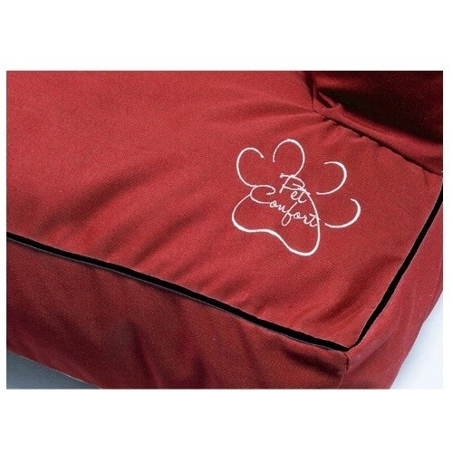 Sofá Comfort Pet Florida à prova d'água vermelho para cães