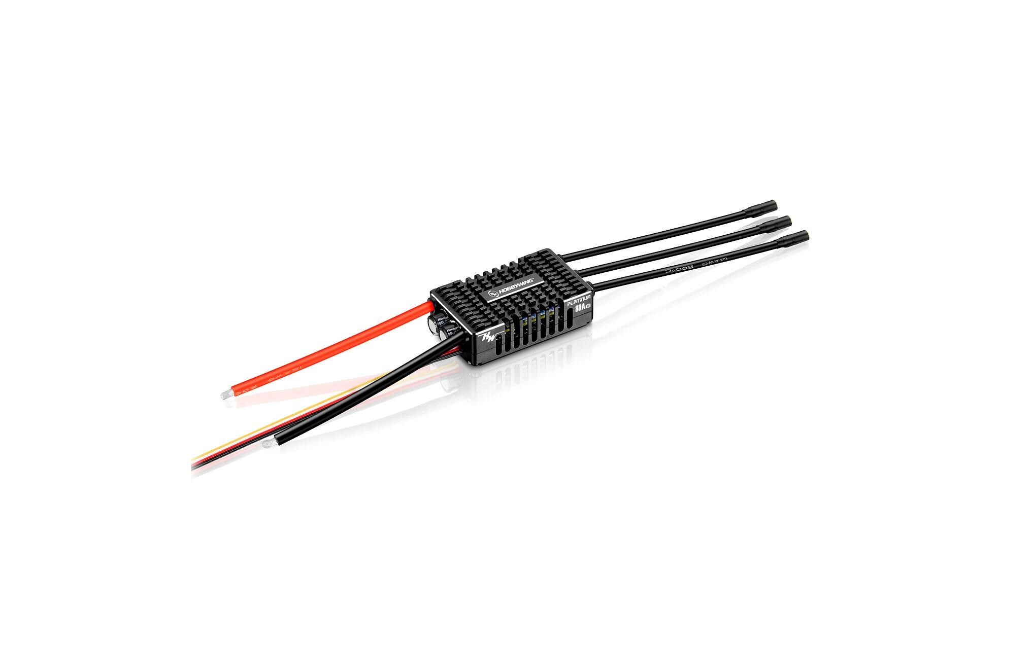 Brushless Regler Platinum Pro V5 80A 3-8SBrushless ESC für Flugmodelle mit starkem 8A Bec
