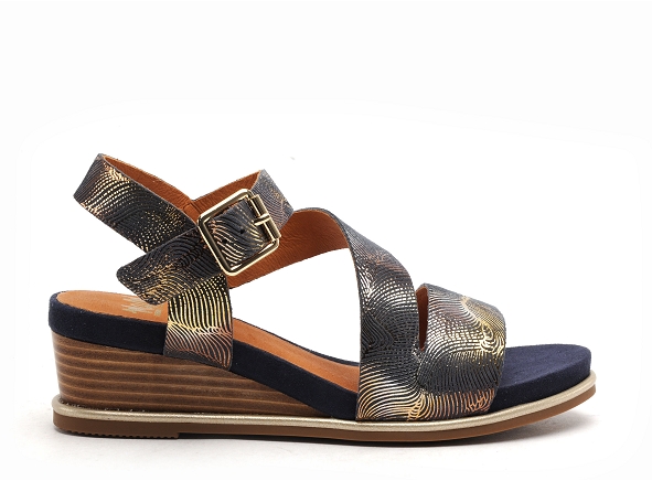Mamzelle nu pieds talons femme noala bleu