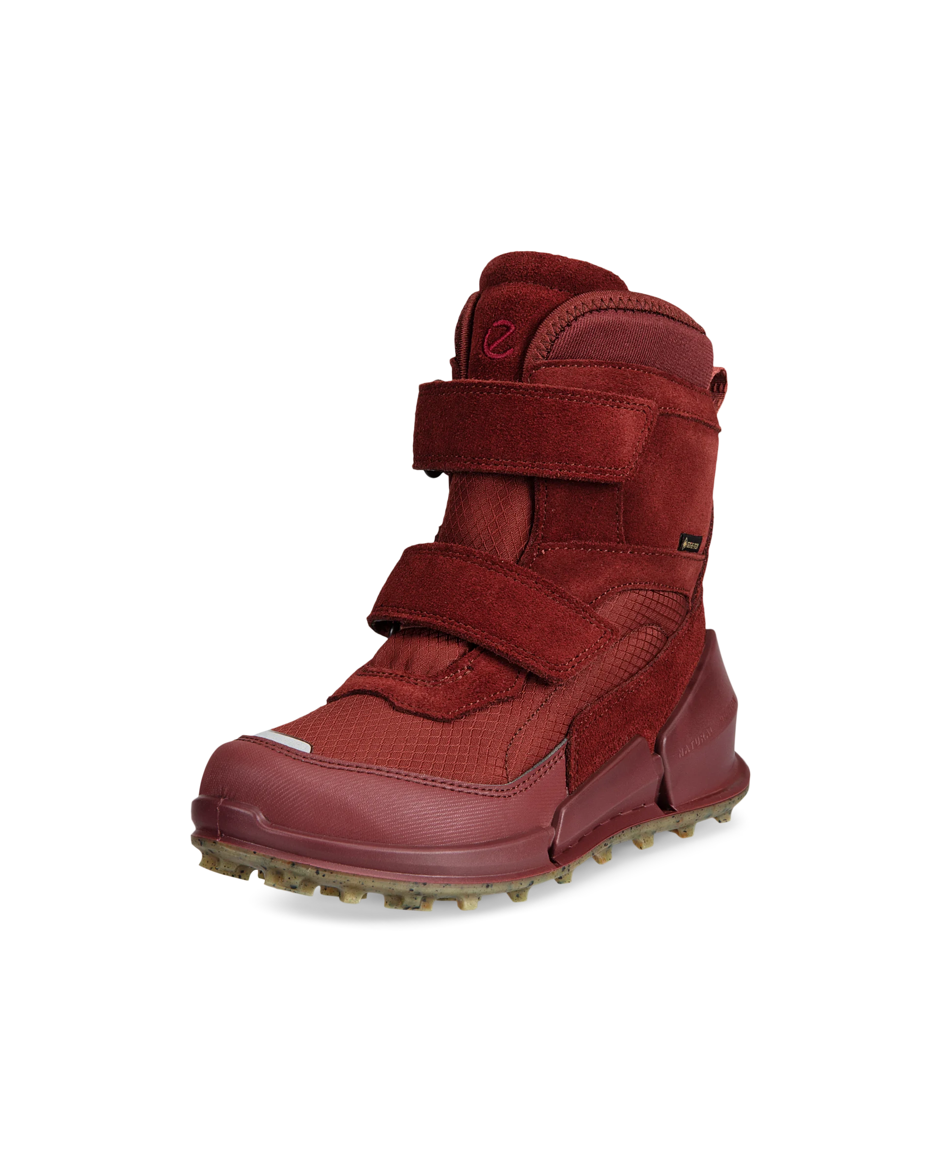 ECCO BIOM K2 Kinder Winterstiefel aus Veloursleder mit Gore-Tex Rot