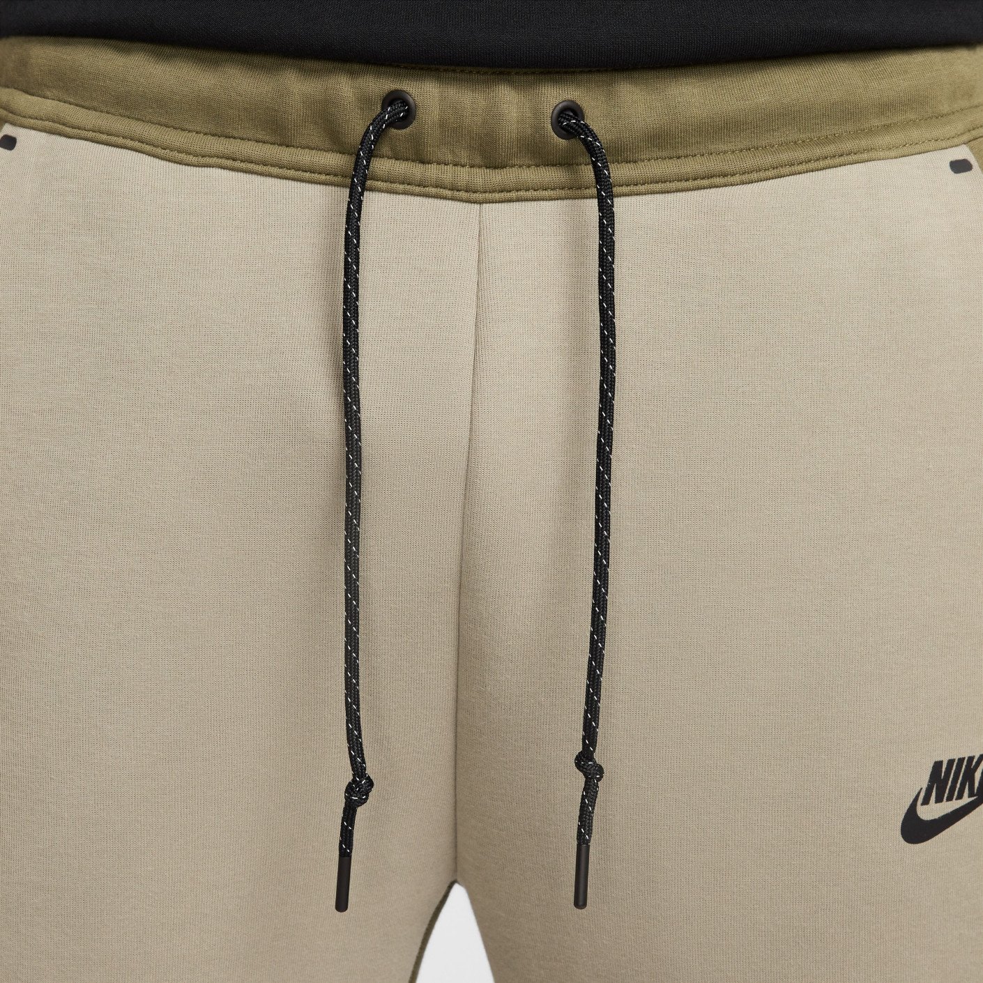 Nike Tech Fleece Sportswear Joggingbroek Olijfgroen Grijs Zwart