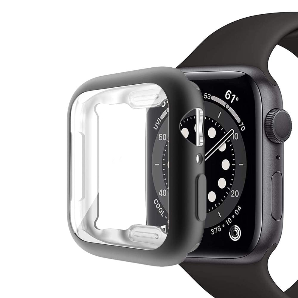 Apple Watch (40mm) Galvanisierte Gummi Bumper Hülle mit Displayschutz - Roségold
