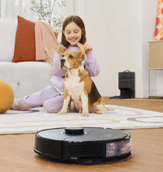 S8  Staubsaug-Roboter Staubsauger Nass / Trocken Bodenreinigung mit RockDock Plus / App Steuerung (R100031) - Schwarz