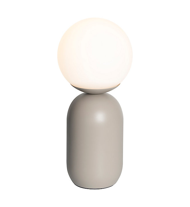 Lampe décorative Notti E14 25W IP20 34,6 x 15 cm gris