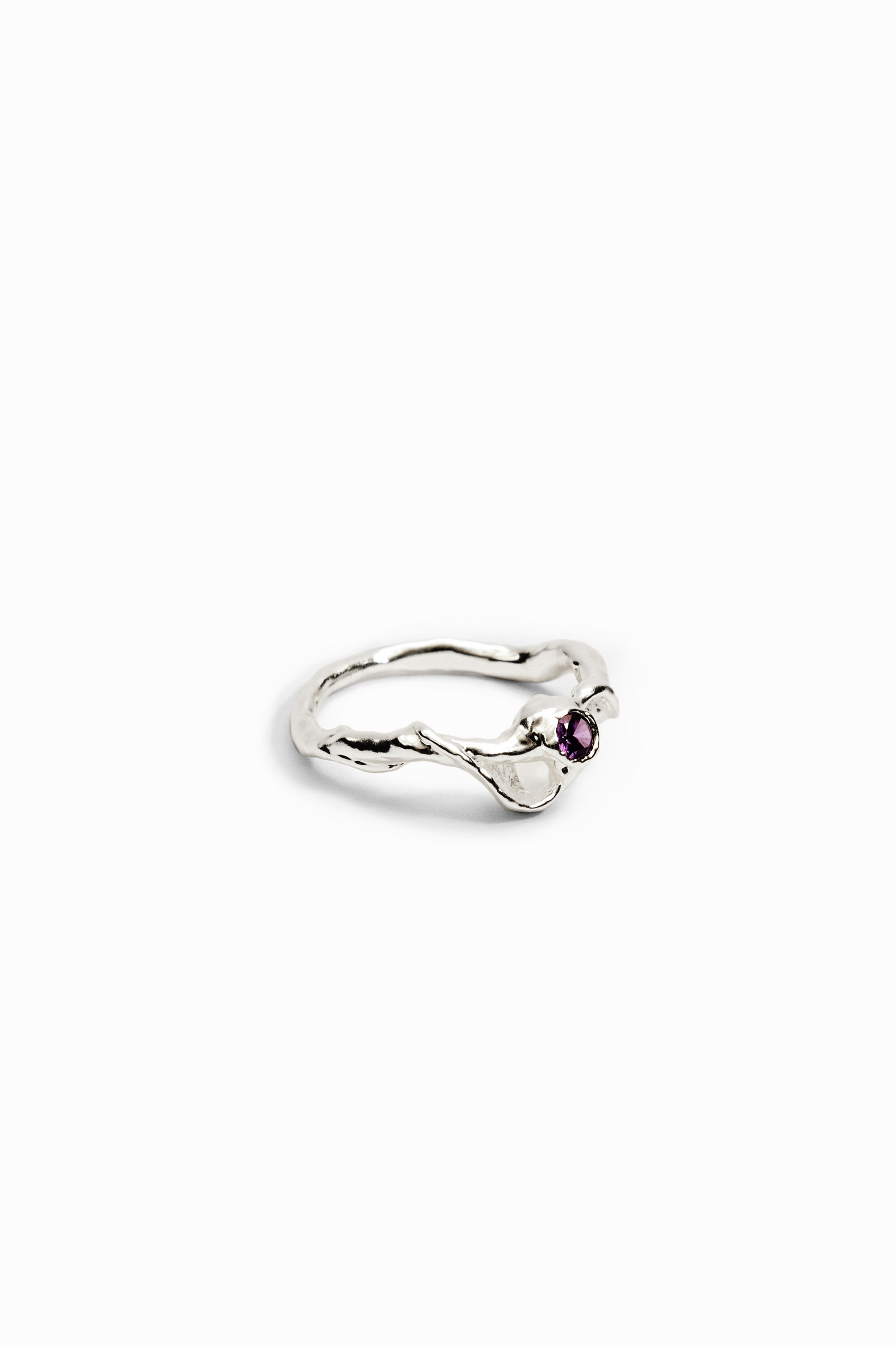 Bague zirconite plaquée argent Zalio