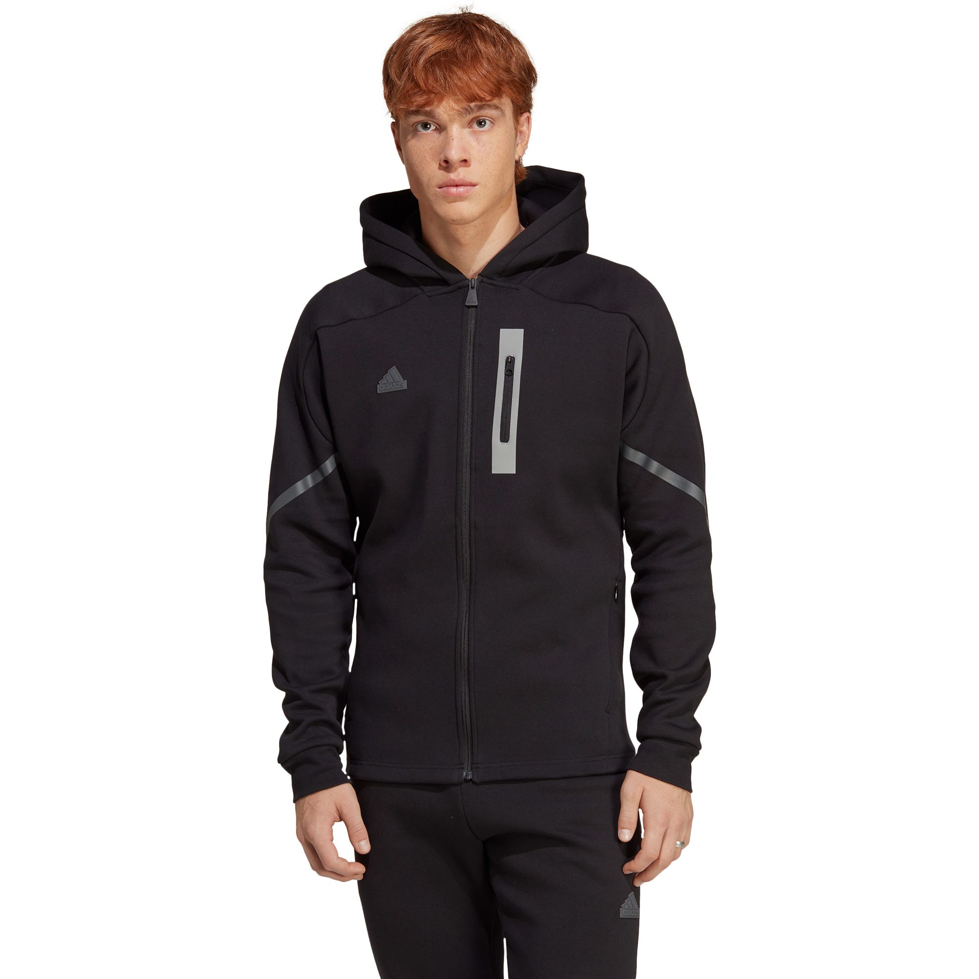 adidas Designed for Gameday Kapuzenjacke Herren schwarz