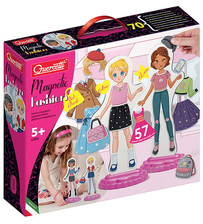 Quercetti P?kl?dningsdukker - Magnetic Fashion - Best Friends -
