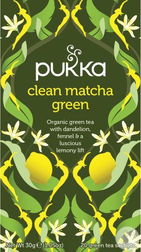 Pukka Herbs Infusion Biologique Thé Vert Matcha Clean 20 Sachets