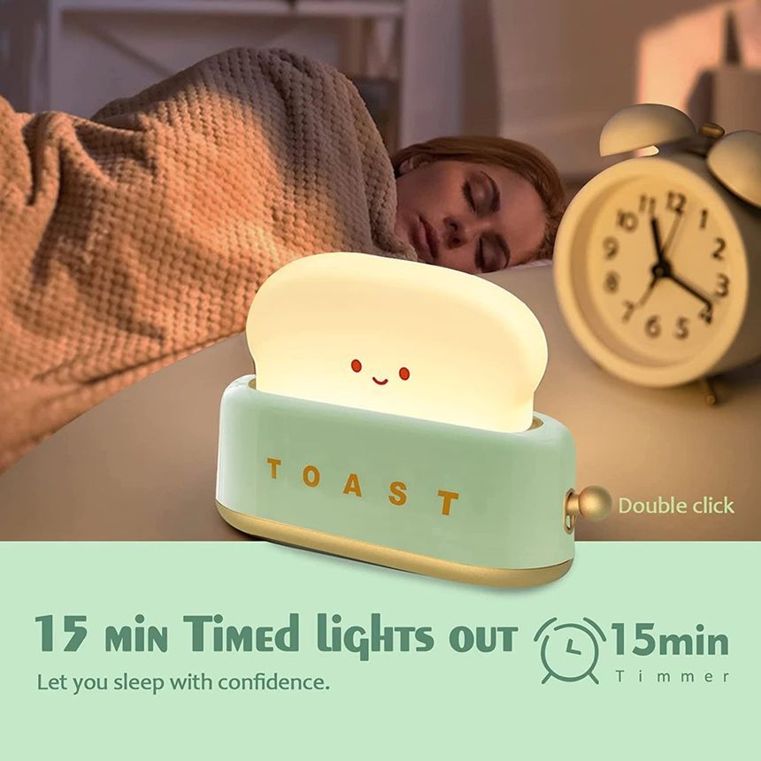 HOMTEC - Toast USB oplaadbare nachtlamp