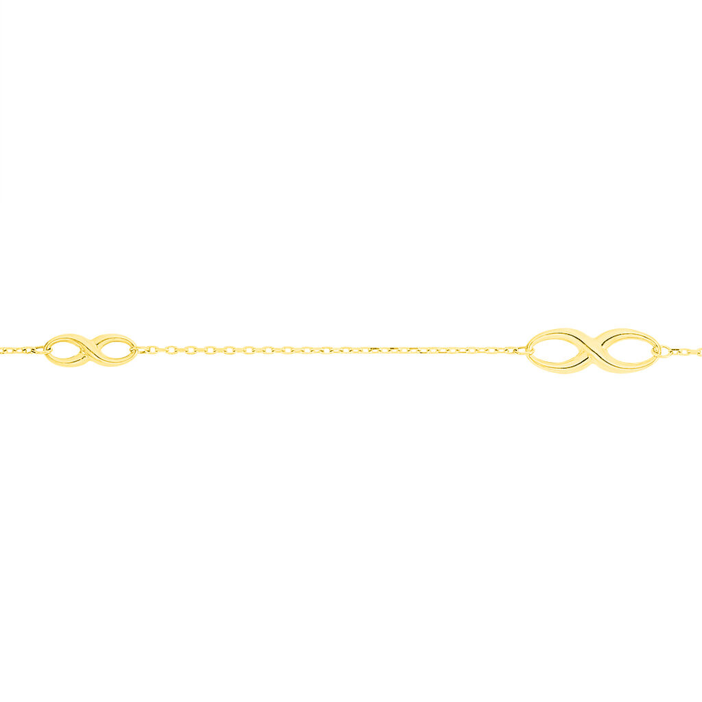 Bracelet Infini Multiple Or Jaune