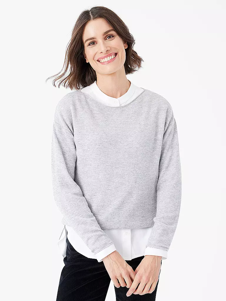 BRAX Pullover LIZ hellgrau