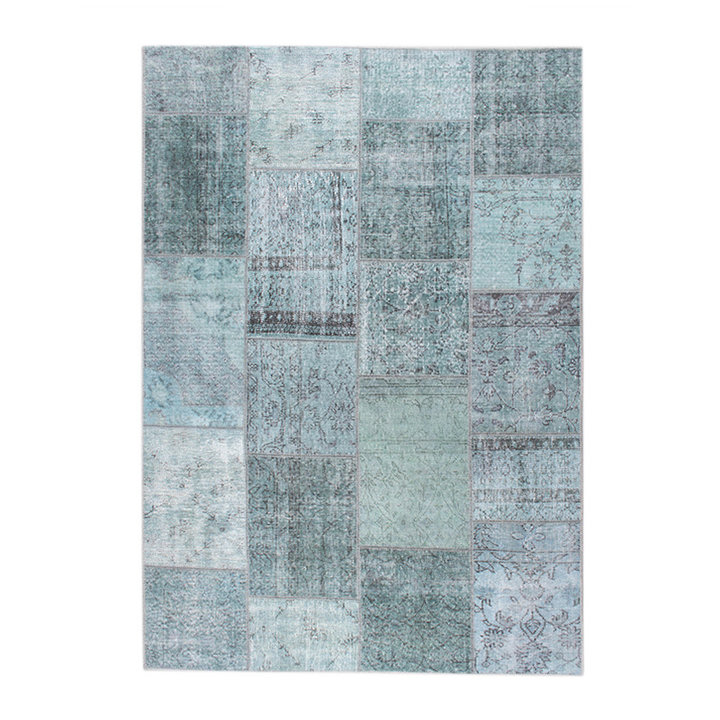 Patchwork Vloerkleed - Estate Blauw/Groen
