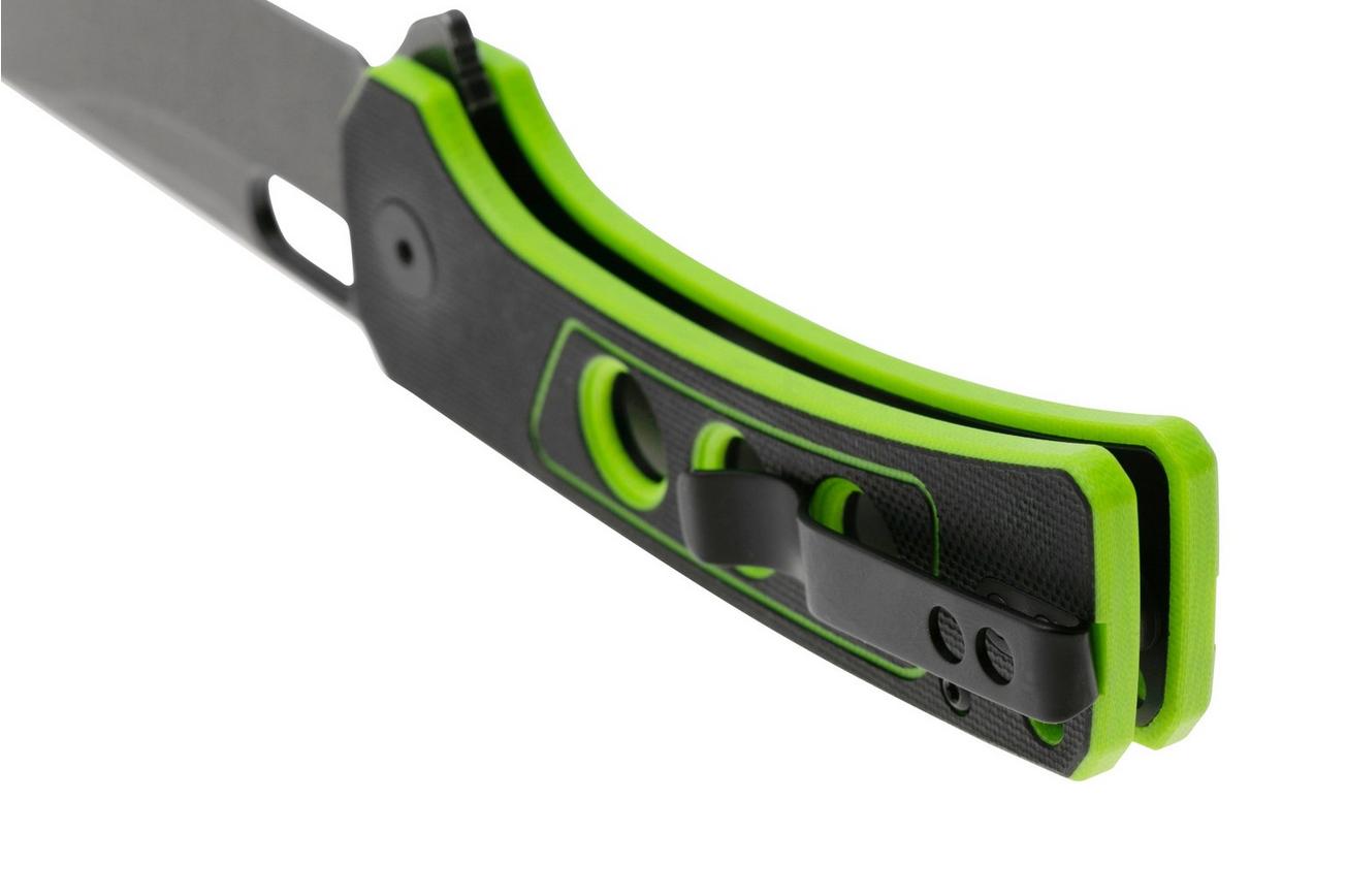 QSP Knife Unicorn QS156-C2 Dark Stonewashed, Black Green G10, zakmes