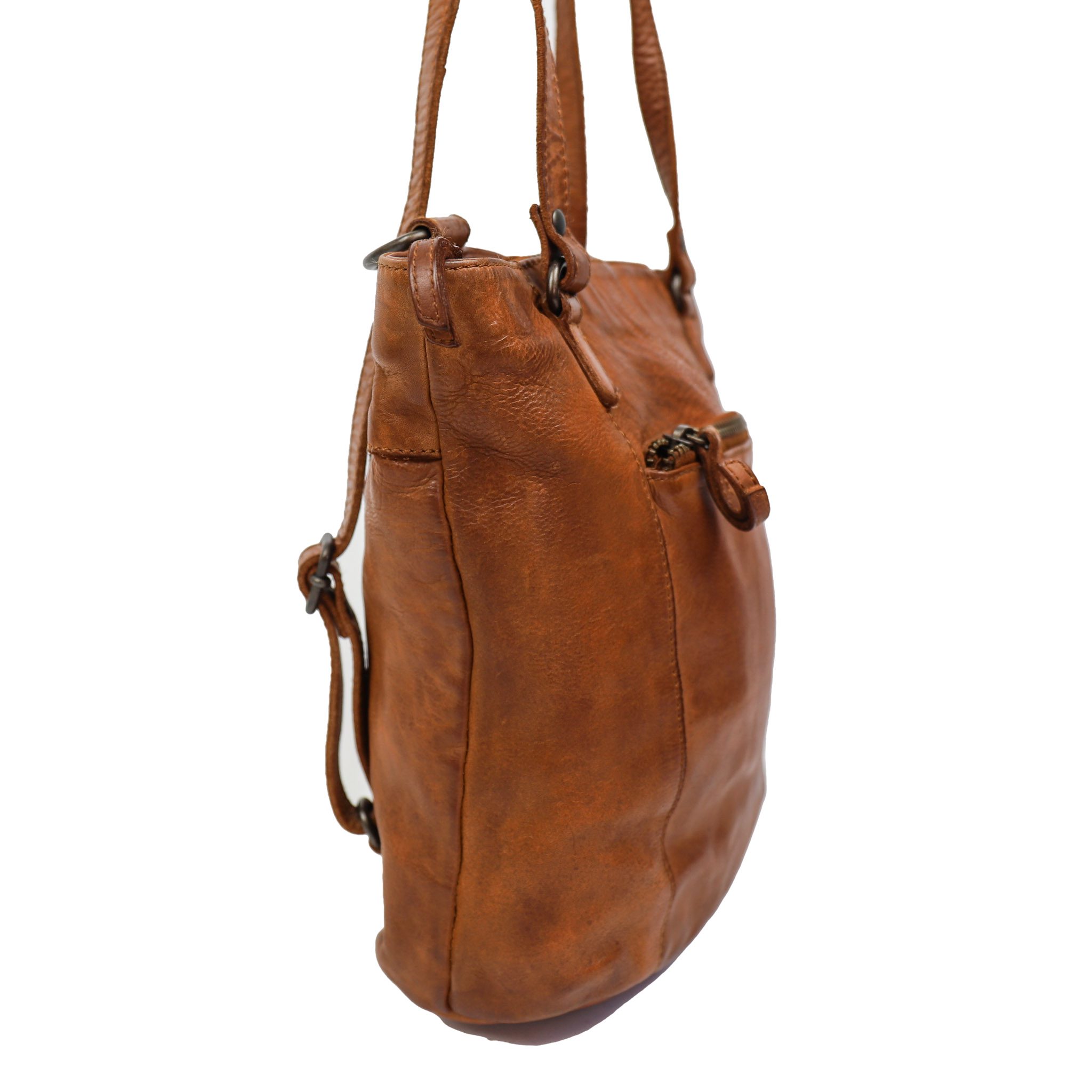 Bear Design Cow Lavato Rugzak/ Schoudertas Sandy Cognac CL40273