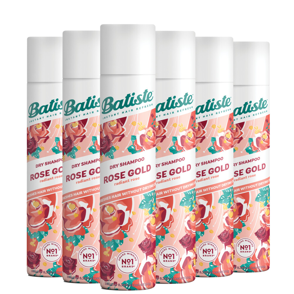 6x Batiste Droogshampoo Rose Gold200 ml
