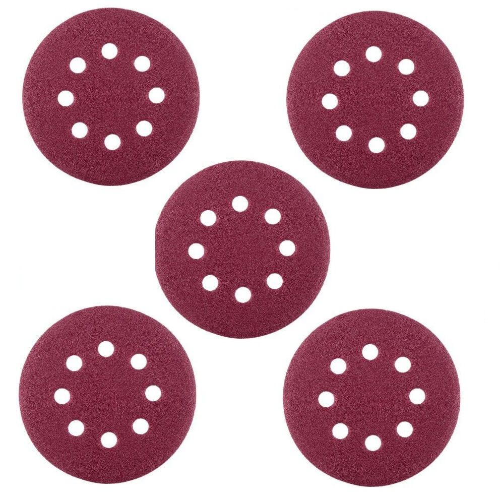 Bosch Schuurbladenset rond 125mm 8 gaten - (korrel 40 t/m 250) - 50 stuks in box