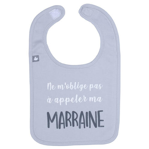 Bavoir Marraine Gris clair - BB&CO