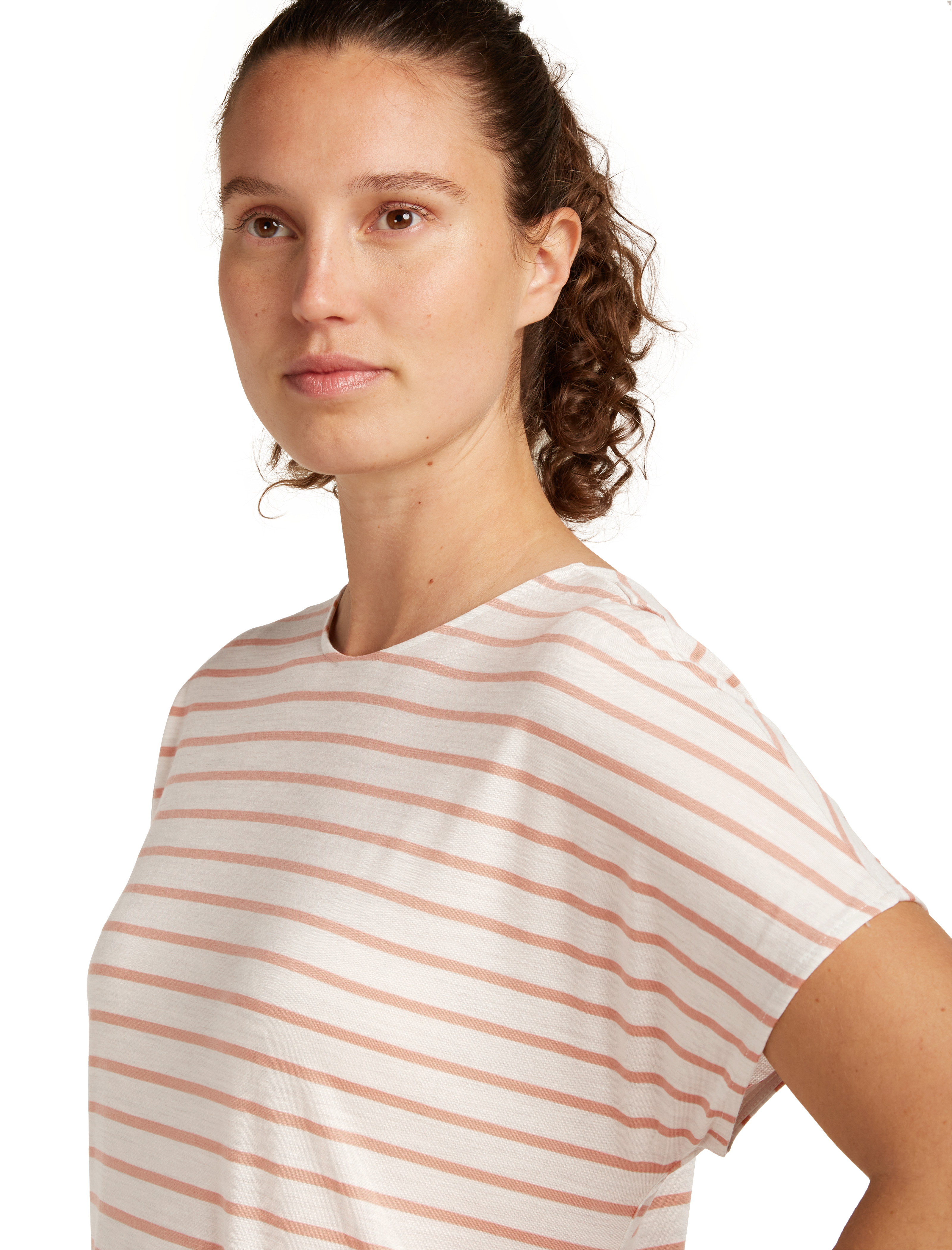 Wmns Merino Drayden Reversible SS Top Stripe