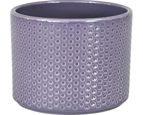 Bloempot/plantenbak Dickob Pillar Spot keramiek Ø 16,8 cm H 14,8 cm paars