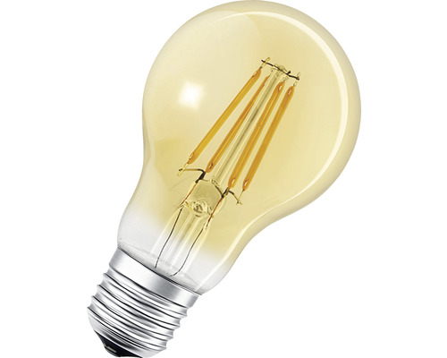 Ledvance Smart+ Filament Classic LED-lamp, dimbaar, A60 E27/6W (53W), goud, 680 lm, 2400 K warm wit, WiFi