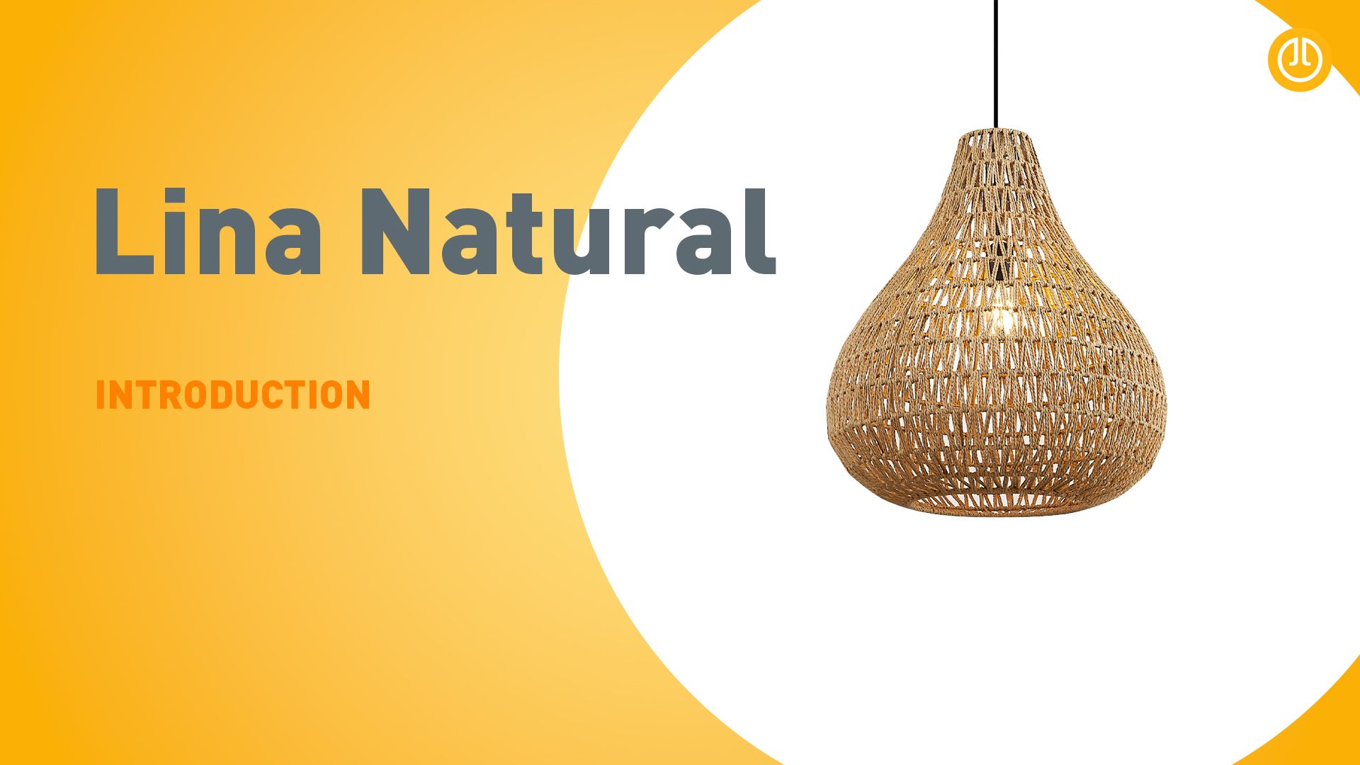 Scandinavische hanglamp bruin 45cm - Lina Natural