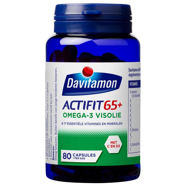 Davitamon Actifit 65+ Omega 3 Visolie Capsules
