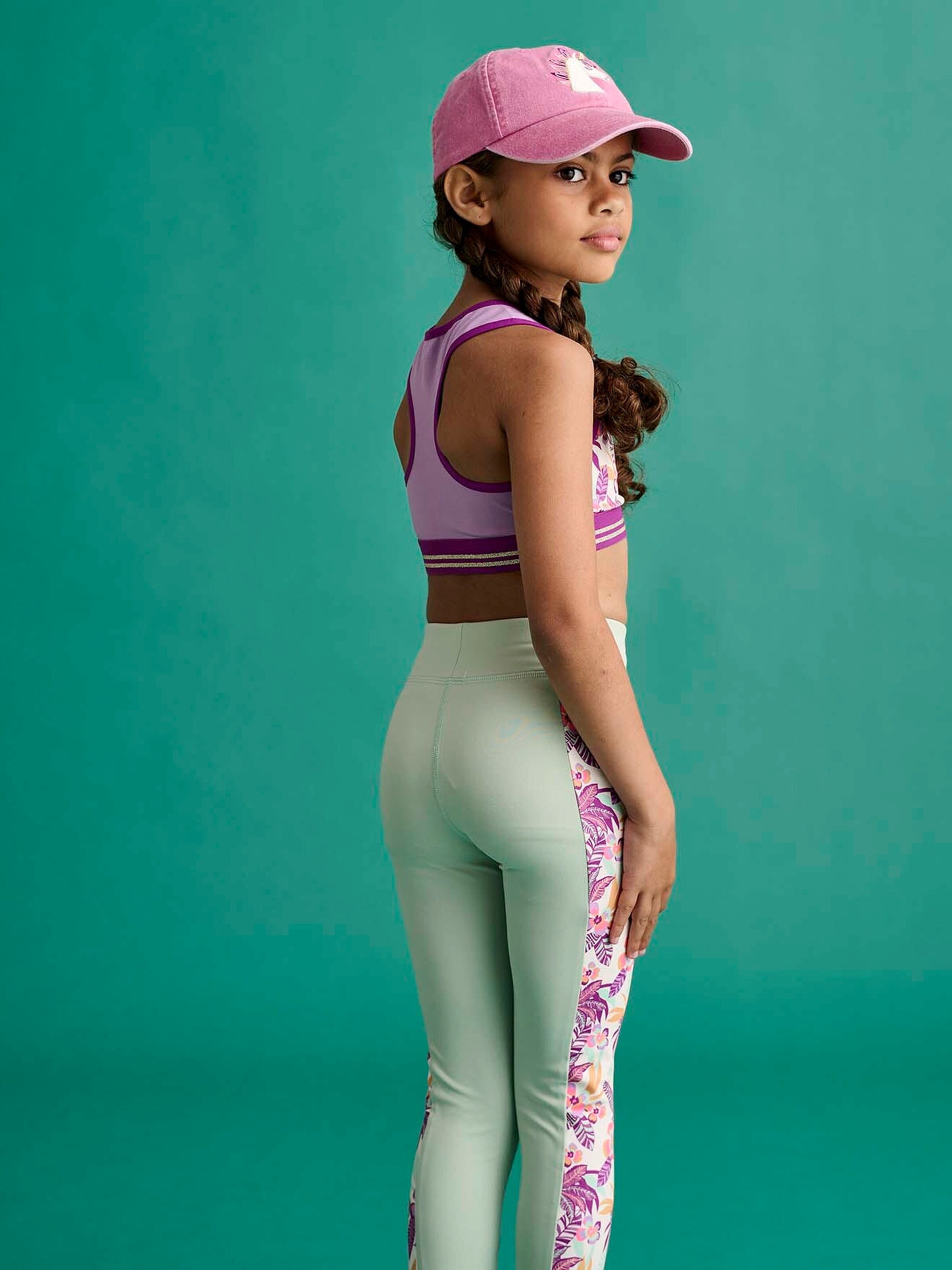 Vertbaudet Mädchen Sport-Set: Bustier & Top wollweiß