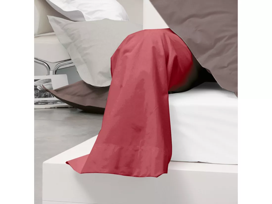 Taie de traversin uni 140x43 cm coton ALTO Garance