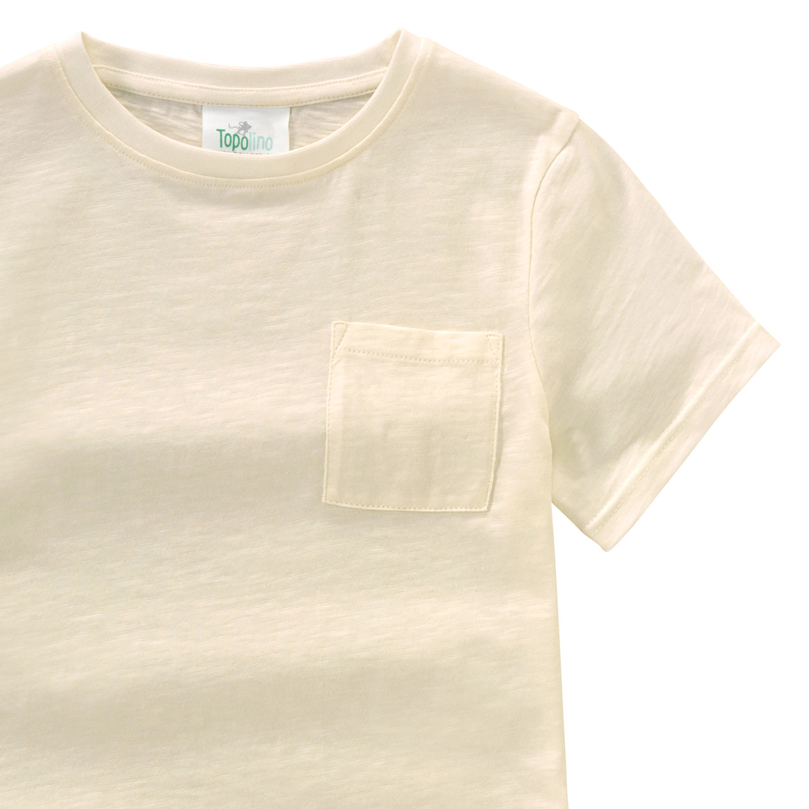 Topolino Pure Collection Jungen T-Shirt im Basic-Look creme