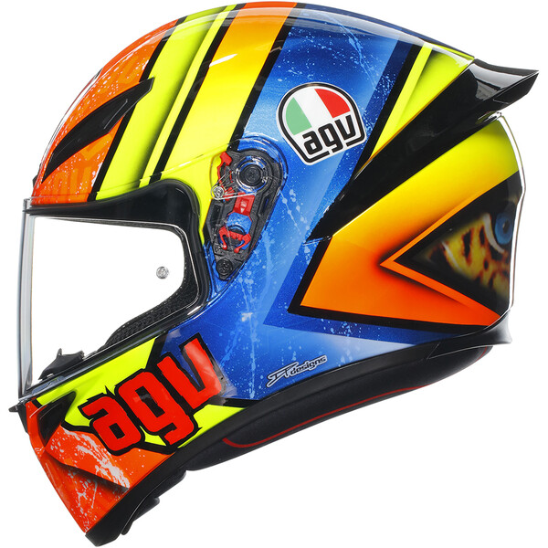 AGV - Casque K1 S Izan Orange / Jaune / Bleu