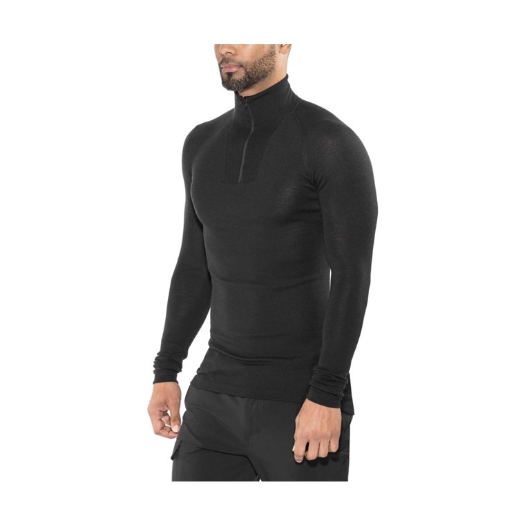 Woolpower Zip Turtleneck Lite Black