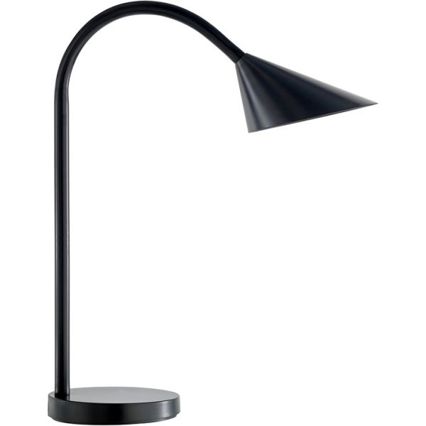 Unilux Candeeiro de Secretária LED Sol, Metal e Elastómero, Preto - 541332