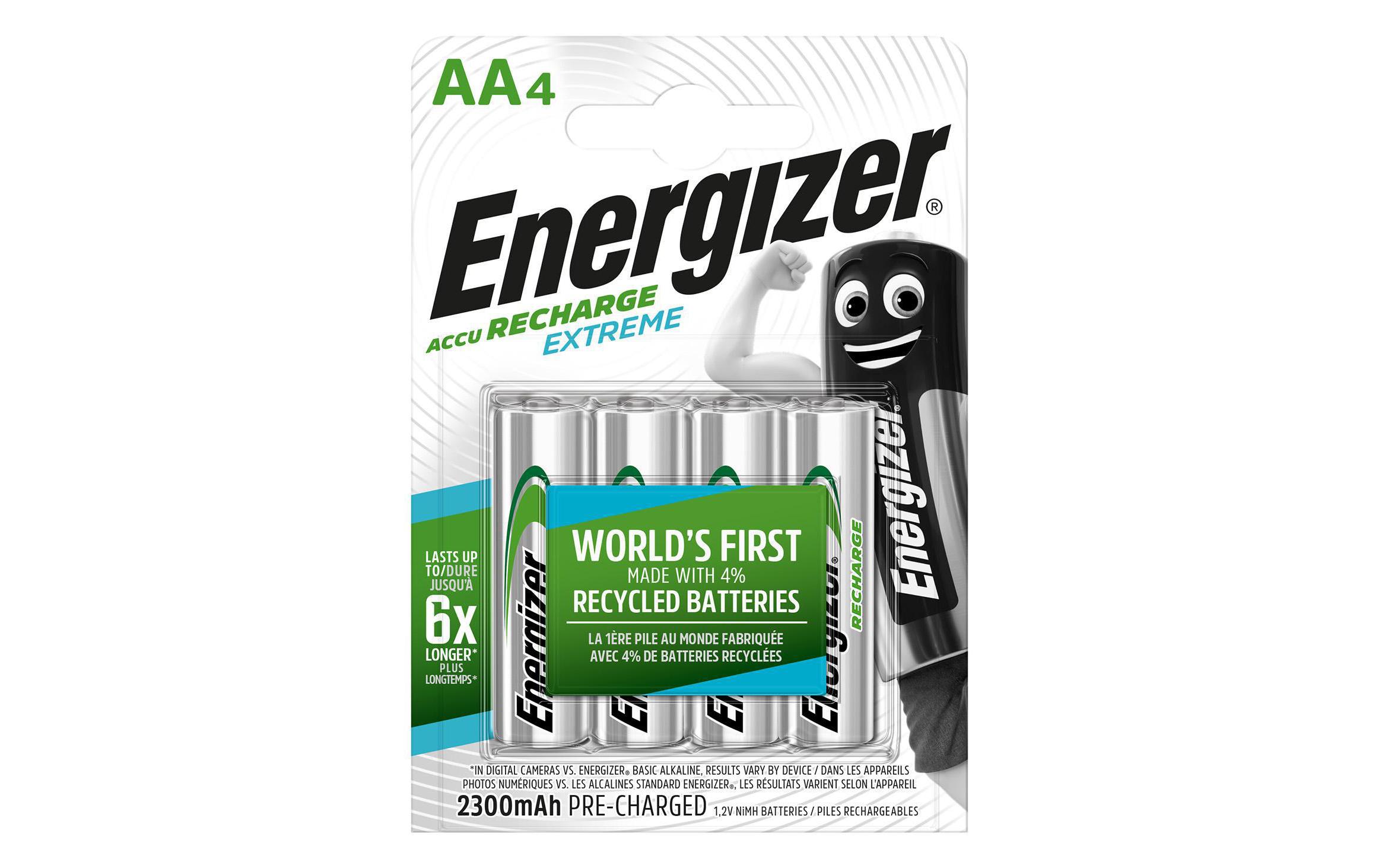 Akku Extreme NiMH Mignon AA 2300 mAh, 4 StückVier NiMH-Akkus in AA-Bauform