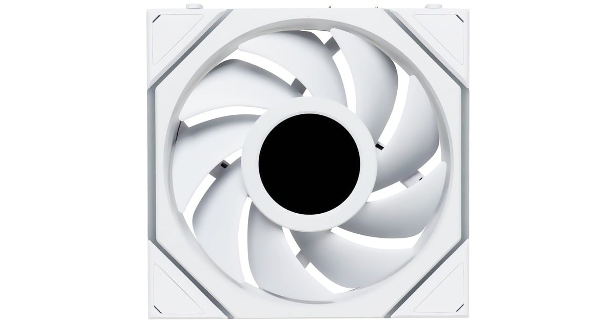 Lian LiUNI FAN TL 120 LCD Wireless RGB case fans  (Wit, 3 stuks, 120 x 124 x 28 mm, PWM, 1x 9-pin USB, incl. controller)