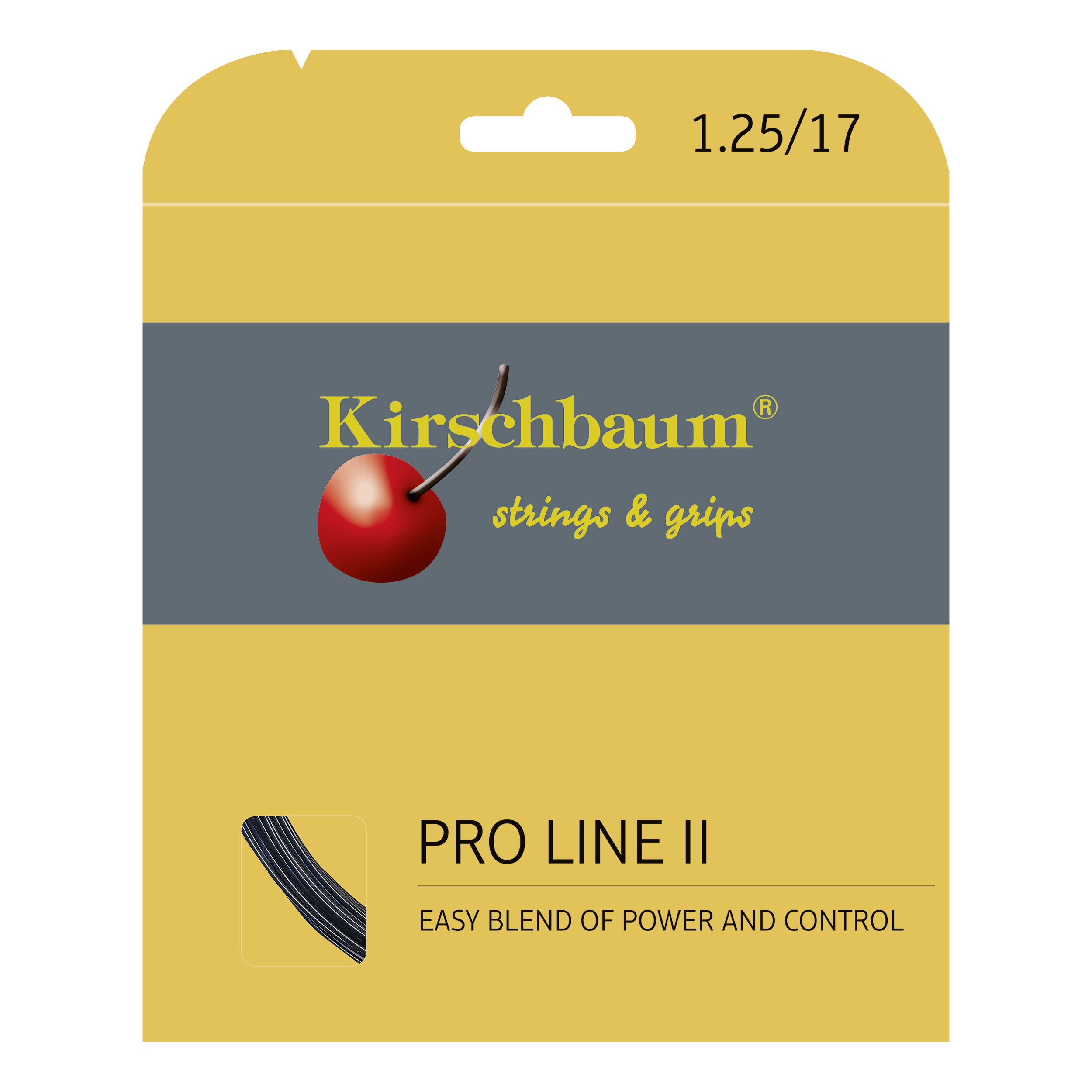 Kirschbaum Pro Line Cordage En Garniture 12m - Noir