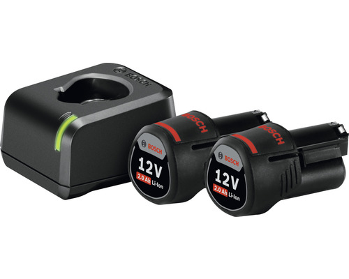 Bosch Professional GSR 12V-15 accuboormachine, inclusief 2 accu's (2,0 Ah) en lader