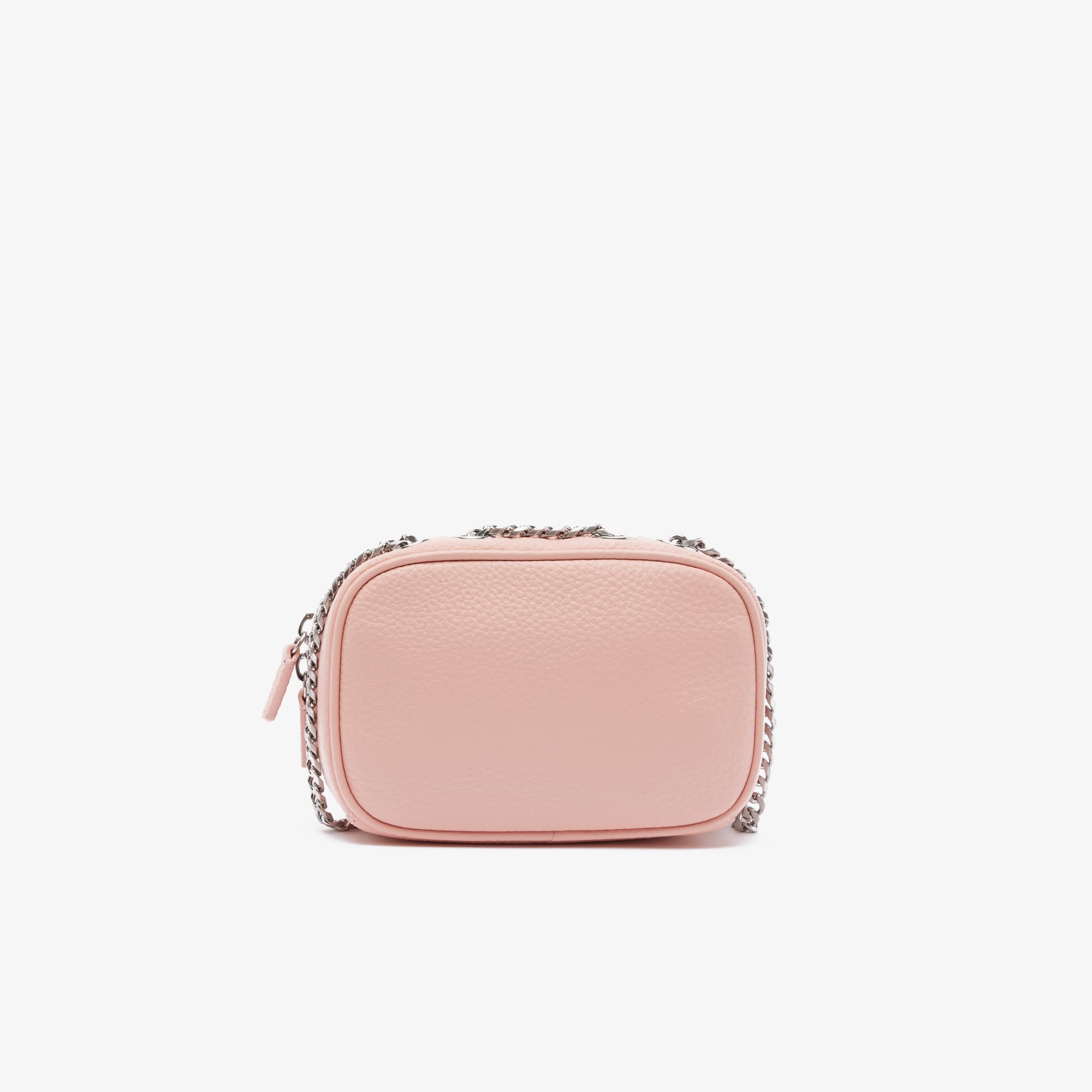 Sac carré bandoulière femme Lacoste en cuir grainé Sacs à bandoulière - Rose - Lacoste - Femme