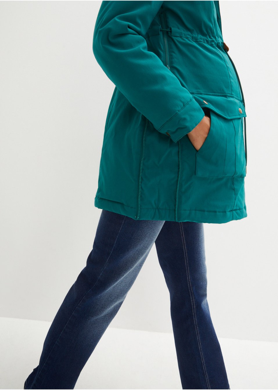 Veste de grossesse et de portage avec doublure peluche