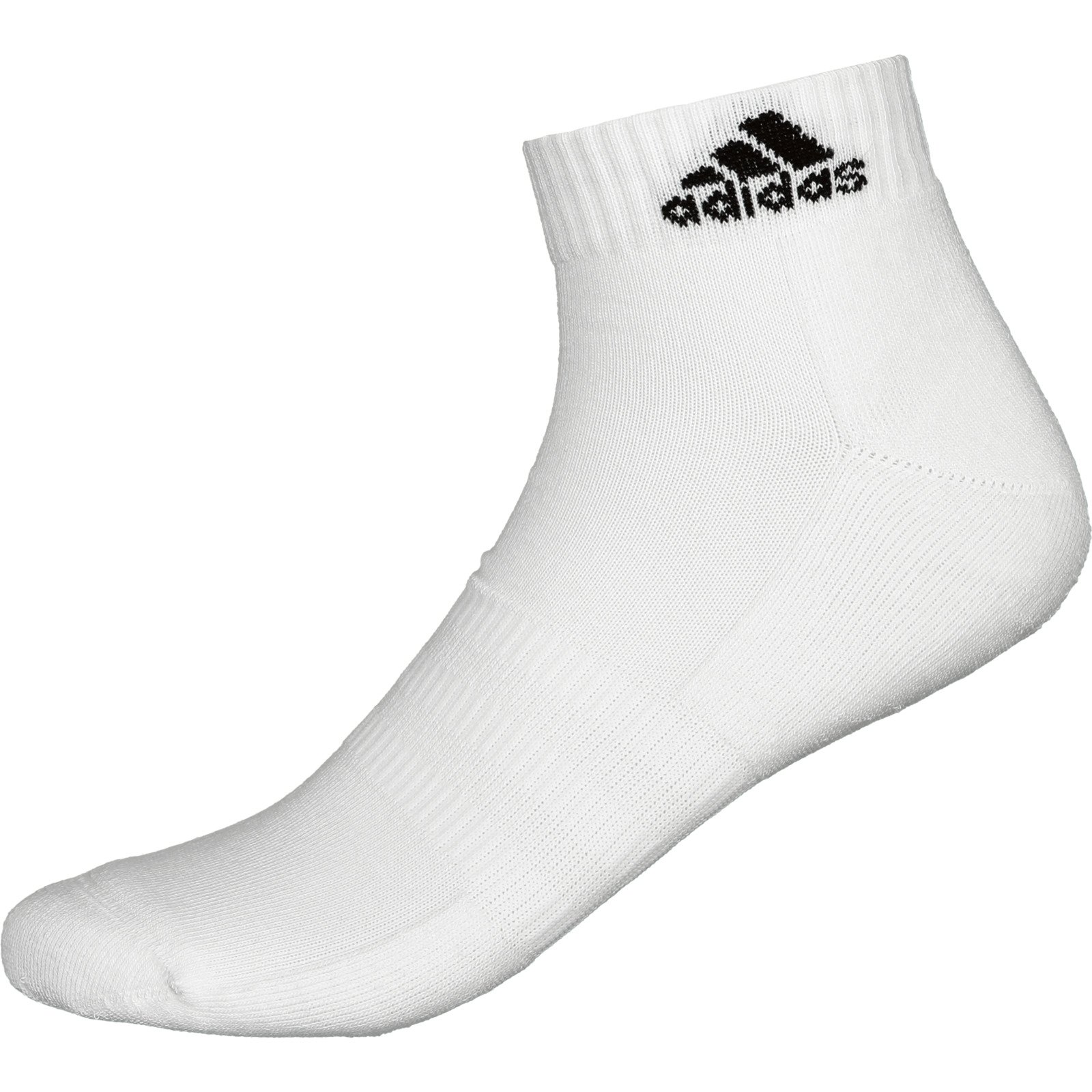 Adidas Unisex-Quartersocken Cushioned, 3 Paar 40-42, weiss