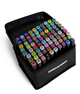 Fippla Dual Dip Alkoholbasert Illustrasjonstusjer 80-Pack
