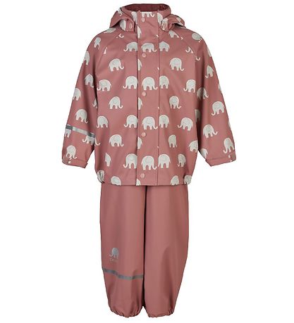 CeLaVi Regenkleidung - PU - Burlwood m. Elefanten