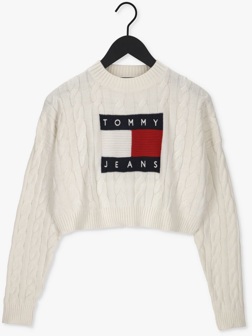 TOMMY JEANS witte tommy jeans trui sweaters crop