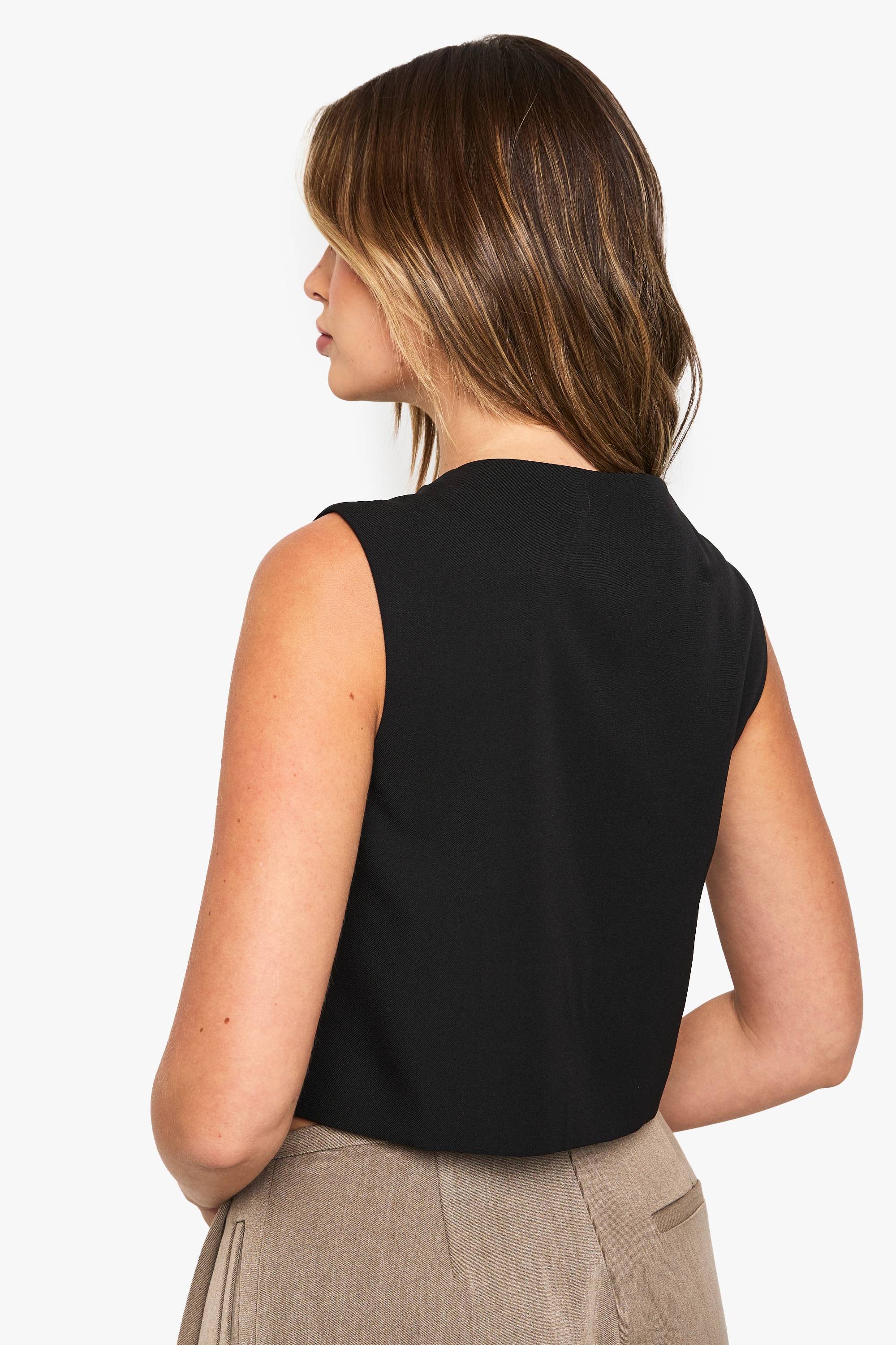 boohoo Gilet à encolure haute et silhouette carrée