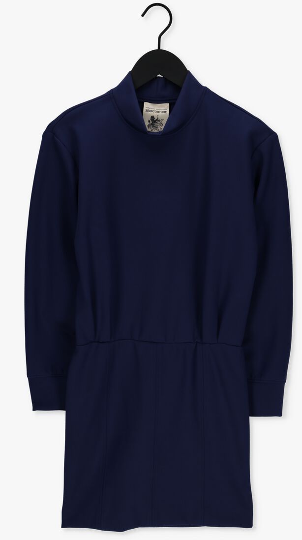 SEMICOUTURE donkerblauwe semicouture mini jurk y2wl02