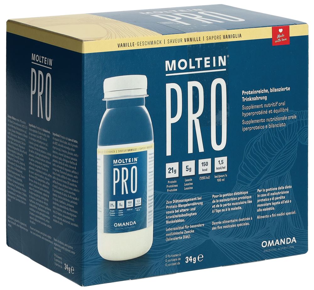 moltein PRO 1.5 Plv Vanille Fl 34 g