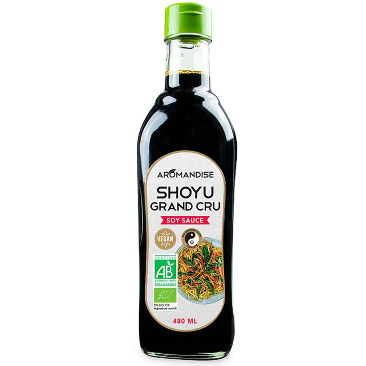 Sauce Soja Bio Shoyu grand cru - 0,48 l Aromandise