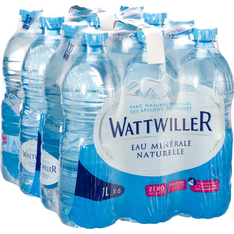 Eau minérale Wattwiller 1L - 12 bouteilles