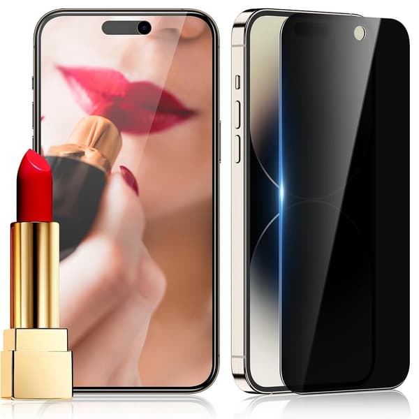 2 stk iPhone 13 Pro Privacy skjermbeskytter Privacy skjermbeskytter